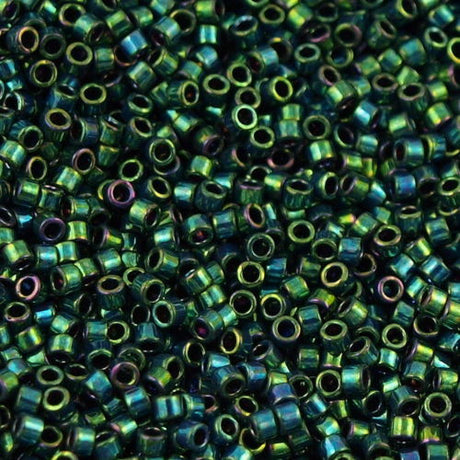 Miyuki Delica Seed Bead 10/0 Metallic Teal Luster 7g Tube DBM27