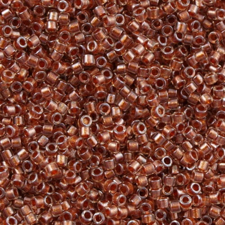 Miyuki Delica Seed Bead 10/0 Inside Dyed Color Auburn 7g Tube DBM915