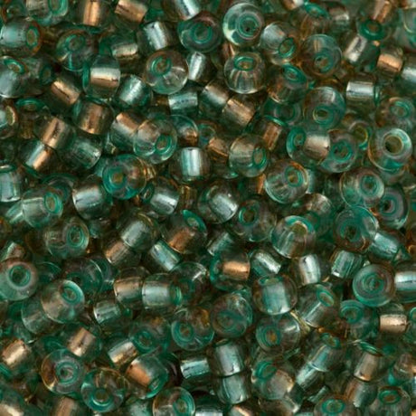 Miyuki Round Seed Beads 5/0 Rococo Silver Lined Light Aqua 20g Tube (3282)