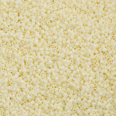 25g Miyuki Delica Seed Bead 11/0 Matte Eggshell DB352