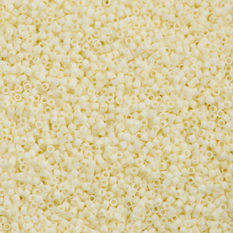 100g Miyuki Delica Seed Bead 11/0 Matte Eggshell DB352