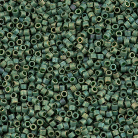 Miyuki Delica Seed Bead 10/0 Matte Leaf Green 7g Tube DBM373