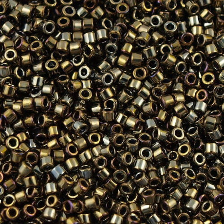 Miyuki Delica Seed Bead 10/0 Opaque Luster Bronze 7g Tube DBM254