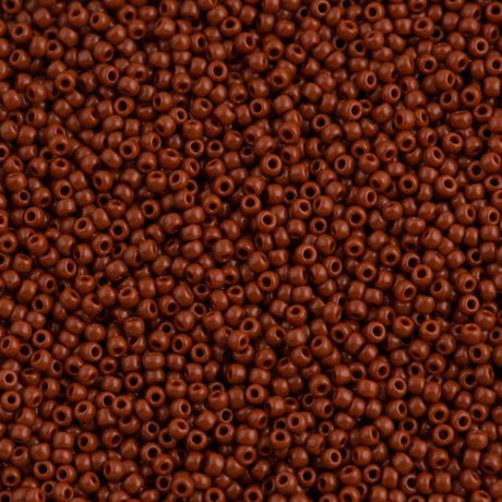 50g Toho Round Seed Bead 11/0 Opaque Light Brown (46L)