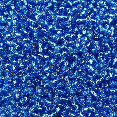 Miyuki Round Seed Bead 8/0 Silver Lined Sapphire 22g Tube (19)