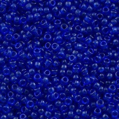 Miyuki Round Seed Bead 15/0 Transparent Cobalt 2-inch Tube (151)