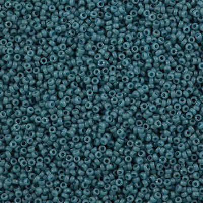 Miyuki Round Seed Bead 15/0 Semi-Matte Opaque Dyed Shale 2-inch Tube (1685)