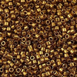 25g Miyuki Delica seed bead 11/0 Metallic Light Bronze DB22L