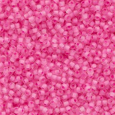 50g Toho Round Seed Beads 11/0 Inside Color Lined Neon Carnation (969)