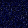 Miyuki 2x6mm Twisted Bugle Transparent Dyed Dark Cobalt 15g (1711)