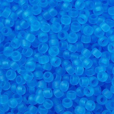 50g toho Round Seed Bead 8/0 Transparent Matte Medium Aqua (3BF)