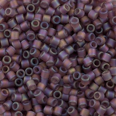 Miyuki Delica Seed Bead 8/0 Transparent Matte Lilac AB 6.7g Tube DBL857