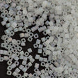 Miyuki 1.8mm Cube Seed Bead Matte Crystal AB 8g Tube (131FR)