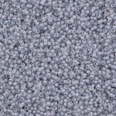 Miyuki Round Seed Bead 15/0 Inside Color Lined Pale Violet Luster 2-inch Tube (2209)