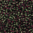 50g Toho Round Seed Beads 11/0 Silver Lined Olivine Pink (2204)