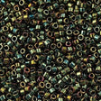 25g Miyuki Delica Seed Bead 11/0 Metallic Green AB DB24