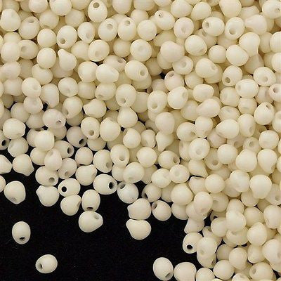 Miyuki Drop Fringe Seed Bead Matte Cream 10g (2021)