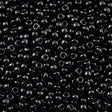 50g Toho Round Seed Beads 6/0 Opaque Black (49)