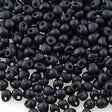 Miyuki Drop Fringe Seed Bead Opaque Matte Black 24g Tube (401F)