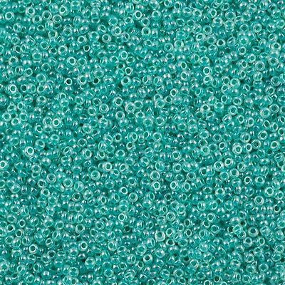 Miyuki Round Seed Bead 15/0 Turquoise Ceylon 2-inch Tube (536)