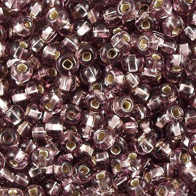 Czech Seed Bead 6/0 Silver Lined Light Amethyst 50g (27010)