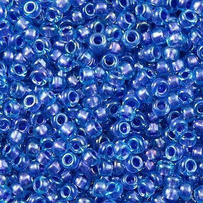 Miyuki Round Seed Bead 11/0 Purple Lined Aqua 22g Tube (1827)