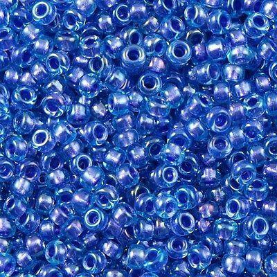 50g Miyuki Round Seed Bead 11/0  Purple Lined Aqua (1827)