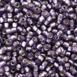 Toho Round Seed Beads 6/0 Silver Lined Transparent Matte Violet 5.5-inch tube (39F)