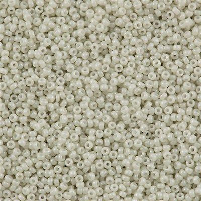 Miyuki Round Seed Bead 15/0 Opaque Limestone Luster 2-inch Tube (600)