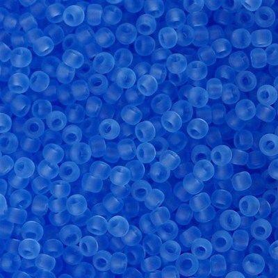 50g toho Round Seed Bead 8/0 Transparent Matte Light Sapphire (13F)