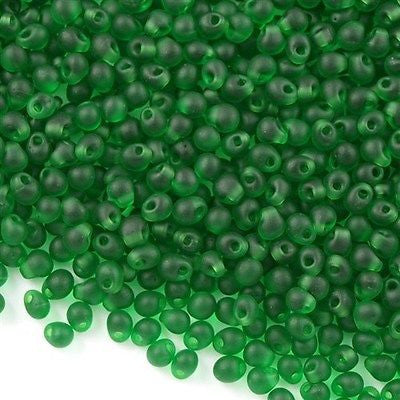 Miyuki Drop Fringe Seed Bead  Matte Green 24g Tube (146F)