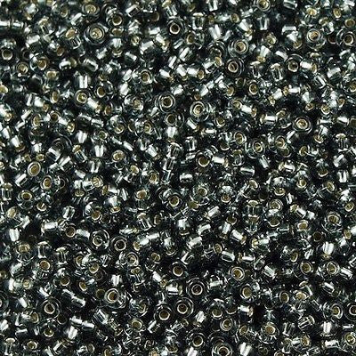 Miyuki Round Seed Bead 8/0 Silver Lined Grey 22g Tube (21)