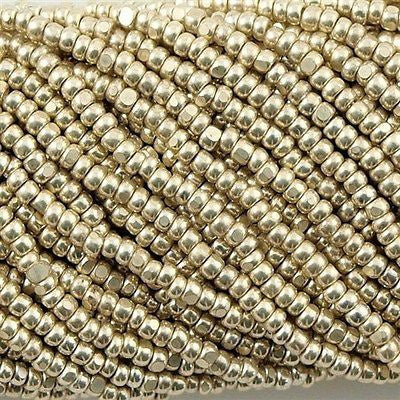 Czech Charlotte Seed Bead Silver 1/2 Hank 13/0 (18303)