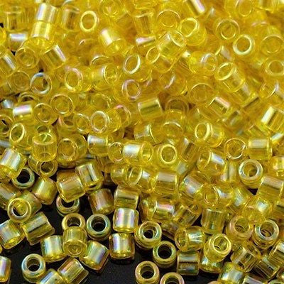 Miyuki Delica Seed Bead 8/0 Transparent Yellow AB 6.7g Tube DBL171