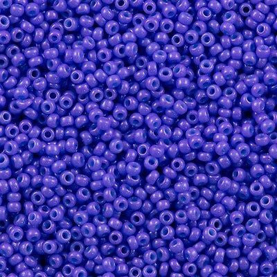 Miyuki Round Seed Bead 11/0 Opaque Dyed Purple 22g Tube (1477)