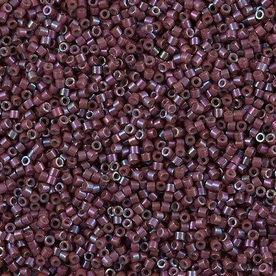 Miyuki Delica Seed Bead 11/0 Metallic Raspberry Gold Luster AB 7g Tube DB1015