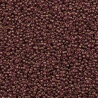 Miyuki Round Seed Bead 15/0 Cinnamon Gold Luster 2-inch Tube (2441)