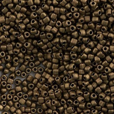 Miyuki Triangle Seed Bead 10/0 Matte Metallic Bronze 10g (2006)