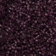 Miyuki Delica Seed Bead 11/0 Matte Transparent Dark Amethyst 2-inch Tube DB782