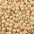 Czech Seed Bead 6/0 Opaque Eggshell 1/2 Hank 6-46112