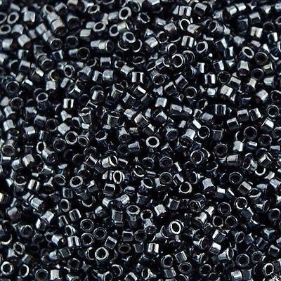 Miyuki Delica Seed Bead 11/0 Gunmetal 2-inch Tube DB1