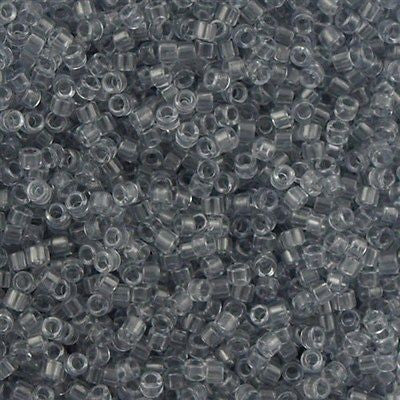 Miyuki Delica Seed Bead 11/0 Crystal Glazed Wolf Grey 7g Tube DB1406