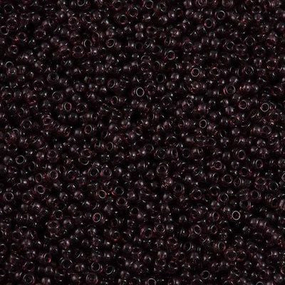 Miyuki Round Seed Bead 11/0 Transparent Dark Amethyst 22g Tube (153)