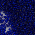 Miyuki Triangle Seed Bead 8/0 Matte Silver Lined Cobalt Blue 23g Tube (20F)