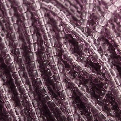 Czech Seed Bead 11/0 Transparent Light Amethyst 50g (20010)