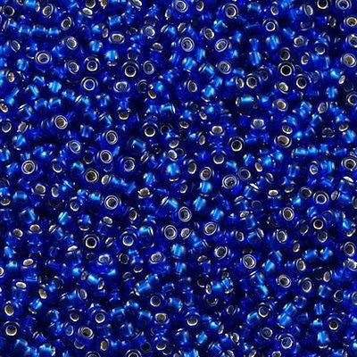 Miyuki Round Seed Bead 11/0 Silver Lined Cobalt Blue 22g Tube (20)