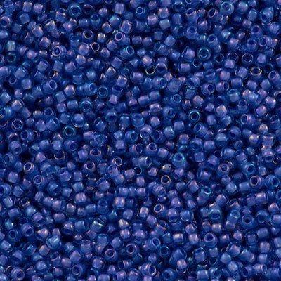 50g Toho Round Seed Beads 6/0 Inside Color Lined Purple Light Blue (934)