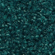 Miyuki Delica Seed Bead 11/0 Transparent Teal 2-inch Tube DB1108