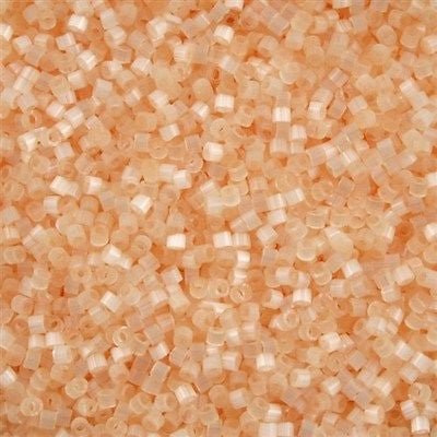 Miyuki Delica Seed Bead 11/0 Pale Apricot Silk 2-inch Tube DB821