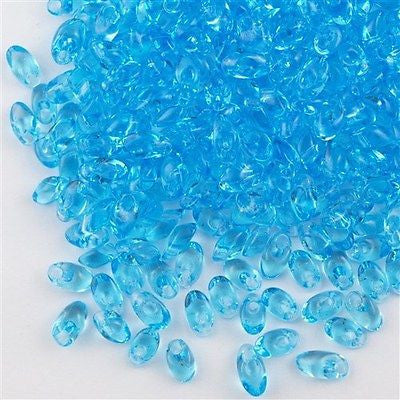 Miyuki Long Magatama Seed Bead Transparent Light Blue 15g LM-148